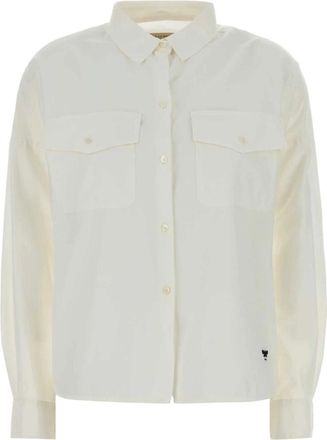 Max Mara Shirts, female, White, Size: XS Pesi Cotton Oxford Shirt