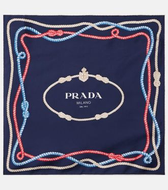 Prada Printed silk twill scarf