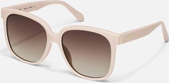 Quay Womens Wide Awake Sunglasses In Chamb/brn