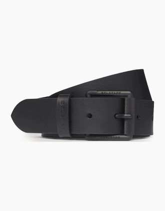Belstaff Mens Roller Buckle Belt Black - Size: XL