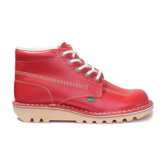 Kickers Classic Red Ankle Boot - male - Kickers - Lace-up Boots - Red - 7 UK - Shoes