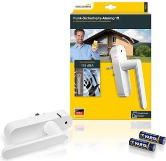 Schellenberg Smart Home Maniglia con allarme senza fili, bianco, lunghezza variabile
