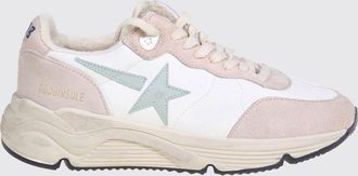 Golden Goose Sneakers Running Sole in pelle di vitello liscia e scamosciata con logo