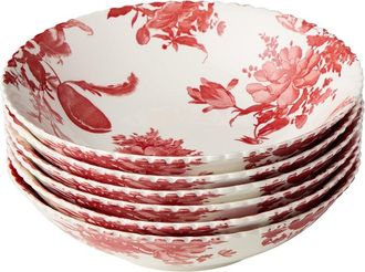 Certified International Gabrielle Rose Set Of 6 Soup Bowls