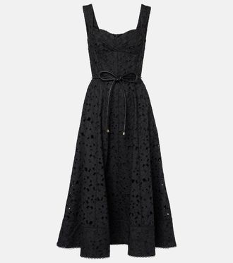 Rebecca Vallance Kitsu broderie anglaise midi dress