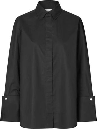 Second Female Dames, Blouses & Shirts, Zwart, Maat: L