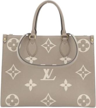Louis Vuitton Pre-owned Vintage Monogram Empreinte Tote Bag - Dames - Vintage Shopper - Beige - ONE Size - Leer - Vintage