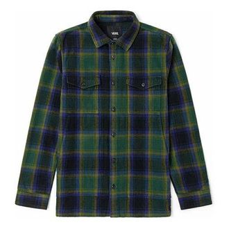 Vans Mens Vans Plaid Casual Long Sleeves Shirt Green VN0A5KLYZ17