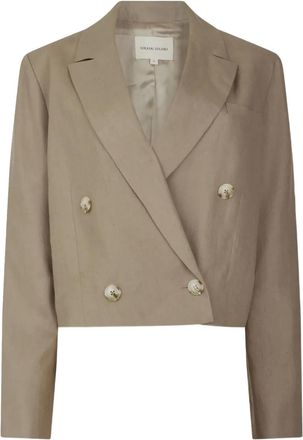 LouLou Blazer Chagos doppiopetto in lino - Marrone