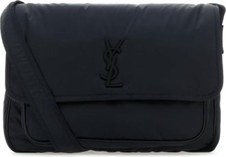 Saint Laurent Dark Blue Nylon Niki Crossbody Bag
