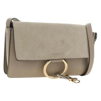 Chlo&eacute; Pre-owned Suede Shoulder Bag - Dames - Pre-owned - Beige - Maat: ONE Size Su&egrave;de