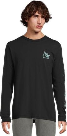Salty Crew Flag Day Long Sleeve T-Shirts Mens T Shirt Black : 2XL, Cotton
