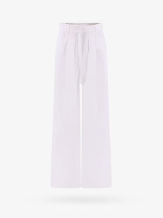 Krizia Pantalone in lino con pinces frontali - KRIZIA - gender_Woman