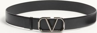 Valentino Garavani Cintura VLogo Signature In Vitello 40 Mm Uomo NERO 085