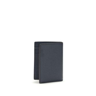 Valentino Garavani Mens Blue Calf Leather Bos Taurus Wallet