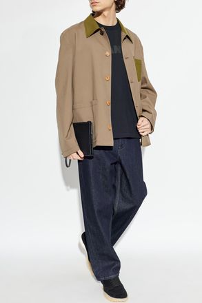 Jil Sander T-shirt With Printed Logo, Mens, Black