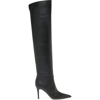 Gianvito Rossi Hansen Cuissard Boot in Black Nappa at Nordstrom, Size 37.5