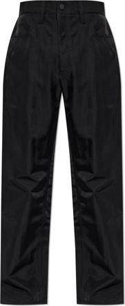 Fear of God Wide Trousers, male, Black, Size: W32 Textured Nylon 5 Pocket Pant