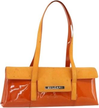 Bulgari Pre-owned Shoulder Bags, female, Orange, Size: ONE SIZE Pre-owned Vintage Shoulder Bag