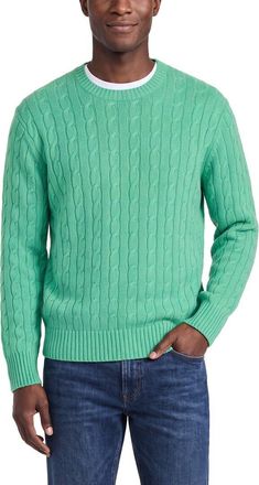 N.Peal N. PEAL Thames Cable Cashmere Round Neck Sweater