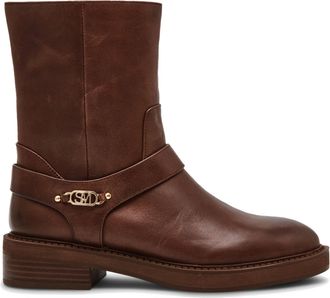 Steve Madden Womens Leather Loophole 207 Boots - Brown - Size UK 7