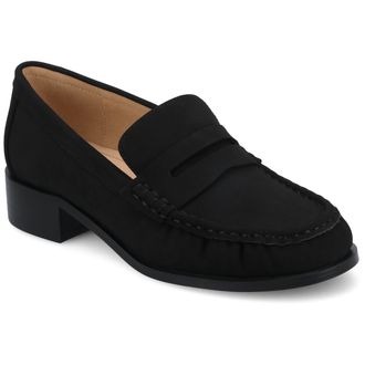 Journee Collection Womens Danna Ruched Penny Loafer