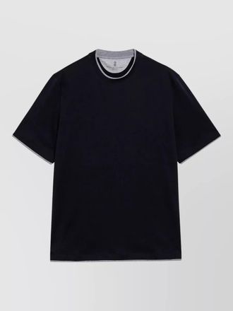 Brunello Cucinelli crew neck short sleeve knit shirt