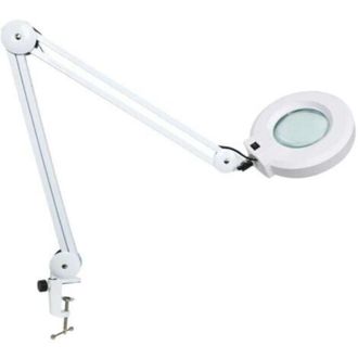 OEM L&aacute;mpara De Aumento Led, L&aacute;mpara De Trabajo, Con Lente De Cristal De 105 Mm, 5 Dioptr&iacute;as, Pinza Met&aacute;lica, Brazo Giratorio, Luces Regulables En 3 Colore