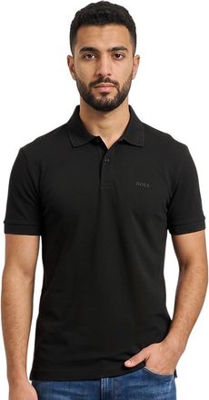HUGO BOSS Black Shirt Collar Polos