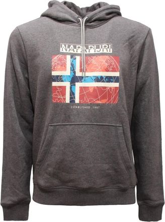 Napapijri B-Guiro Sweatshirt - Heren - Hoodies - Grijs - M - Hoodies & sweatvesten