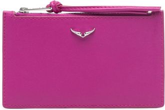 Zadig&Voltaire Long Eternal leather coin purse - women - Calf Leather - One Size - Purple