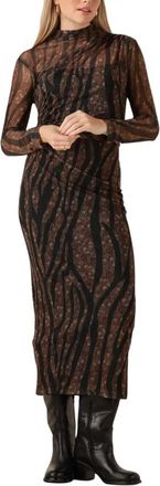 Access Fashion Access Fashion, Dames, Jurken, Bruin, Maat: XS Poliester