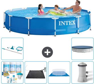 Intex Piscina Con Estructura Redonda - 366x76 Cm - 7-piezas S20427