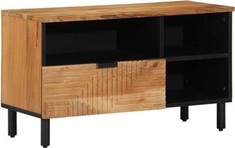 vidaXL Vidaxl - Mobile tv Marrone 80 x 33.5 x 46 cm Legno massello di acacia