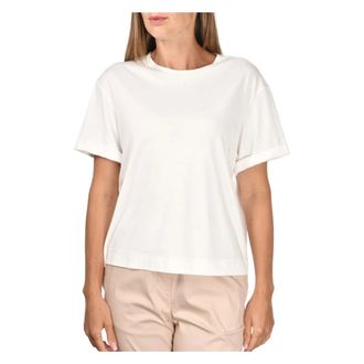 Gran Sasso T-Shirts, female, White, Size: S Girocollo T-shirt