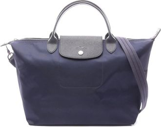 Longchamp Le Pliage Neo Nylon Leather Handbag