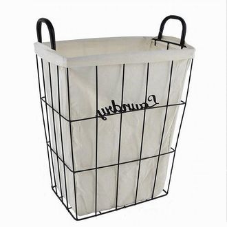 Trade Shop Trade Shop - Cesto Contenitore Portabiancheria In Tessuto Con Struttura In Metallo Bagno 10630