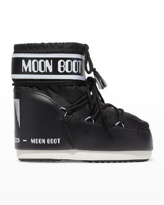 Moon Boot Classic Bicolor Lace-Up Short Snow Boots