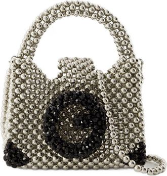 Germanier Womens Beaded Bag Beads Silver Others Handbags-purses