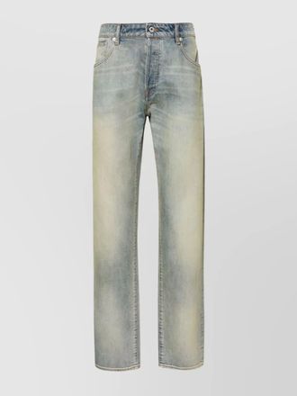 Kenzo denim slim-fit mid-rise straight-leg jeans