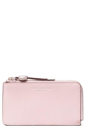 Tory Burch Zip Card Case in Rose Mist at Nordstrom