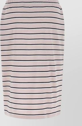 Rotate cotton jersey midi straight skirt