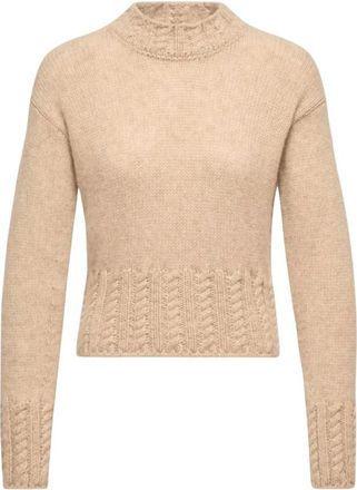 Moncler Maglione girocollo - - Knitwear - Donna - Beige - L