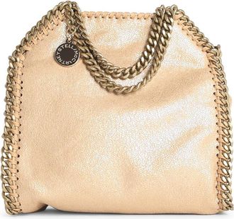 Stella McCartney Stella Mc Cartney Tote Micro Falabella Gold Shaggy Deer Tasche