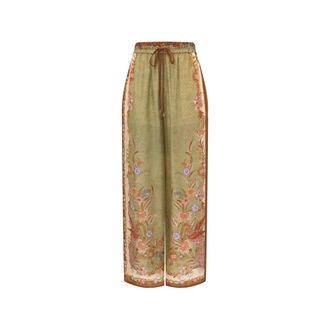 Zimmermann Indra Floral-print Trousers