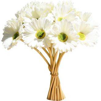 OEM Flores De Gerbera Artificiales De Seda Mamowear, 12 Tallos Por Paquete, Textura Realista, Adecuadas Para Bodas, Decoraci&oacute;n Del Hogar, Cocinas Y Otras 