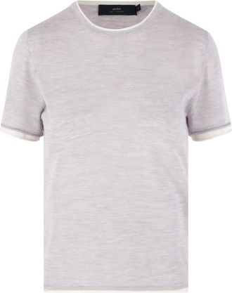 arch4 T-shirt con bordi a contrasto - Grigio