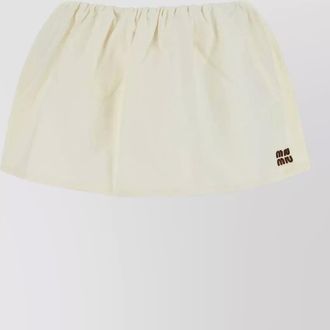 Miu Miu cotton a-line mini skirt