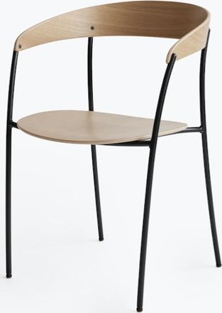 New Works Design Stuhl Missing mit Armlehnen - Eichenholz geölt