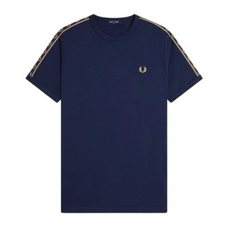 Fred Perry Hombre, Camisetas, Azul, Talla: XL